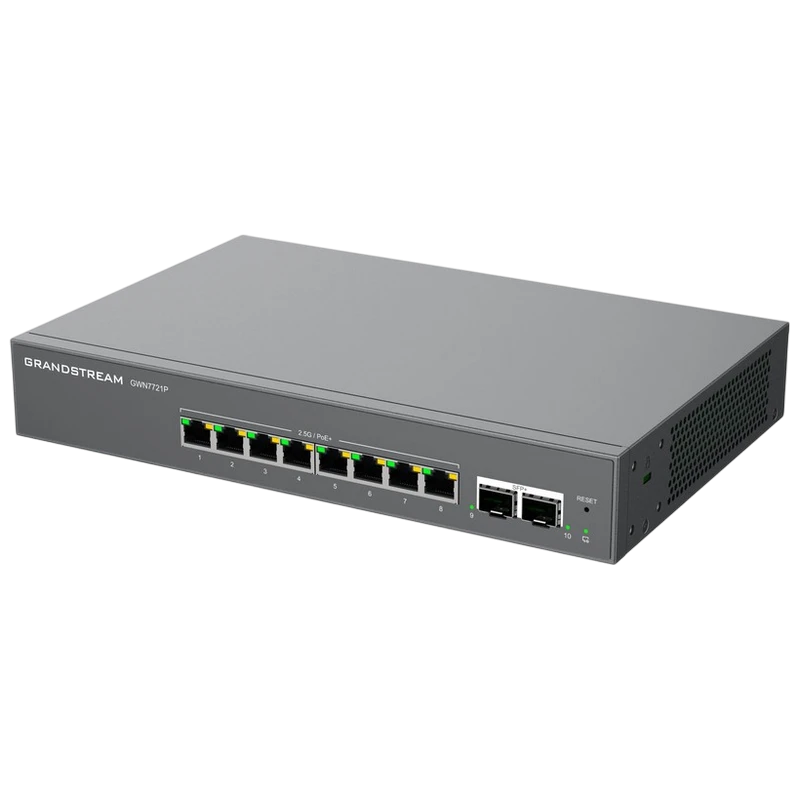 Comutator poe grandstream gwn7721p, 8x ieee 802.3af/at 4