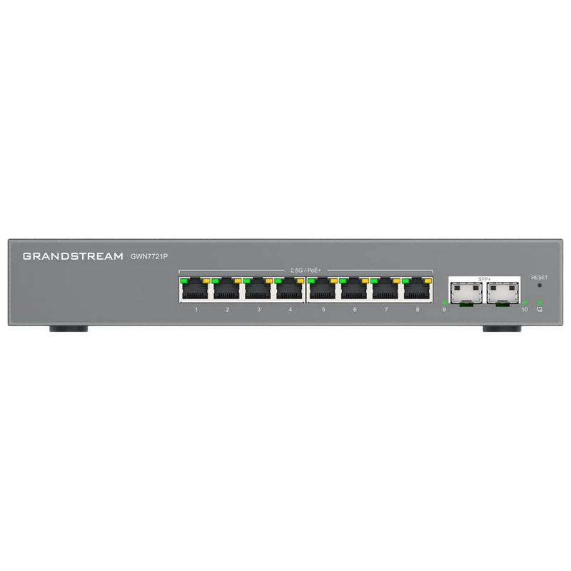 Comutator poe grandstream gwn7721p, 8x ieee 802.3af/at 2