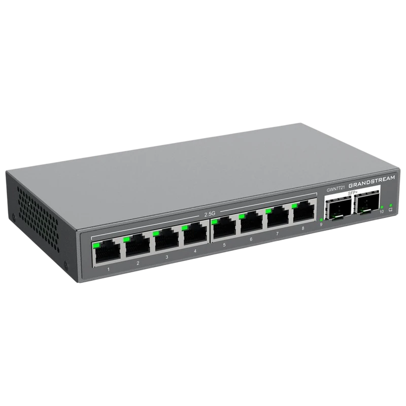 Сетевой коммутатор grandstream gwn7721, 8x 2.5gigabit ethernet 2