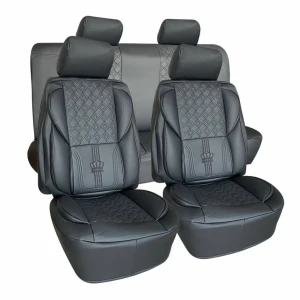 Huse auto complete din piele ecologica – negru