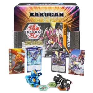Набор бакугана 2в1 в металлическом ящике bakugan tin