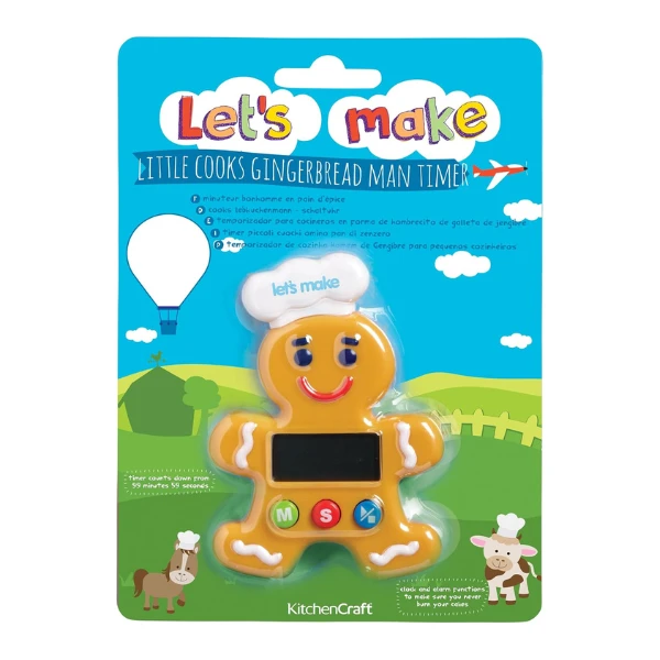 Цифровой таймер gingerbread man 100 мин 3