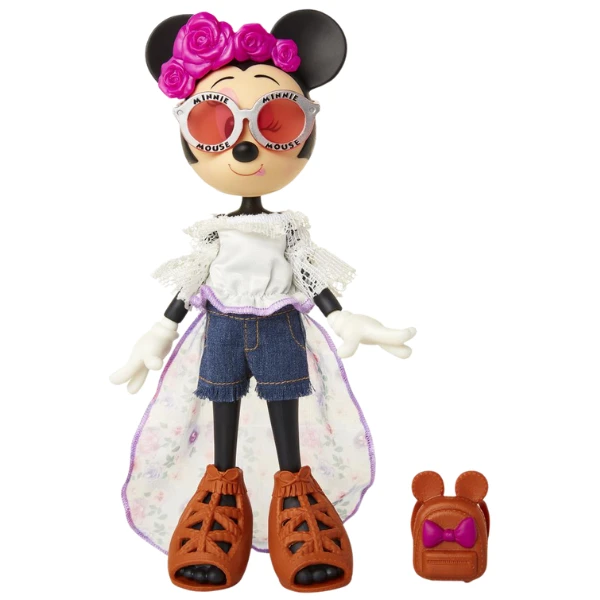 Кукла minnie mouse с повязкой с цветами 2
