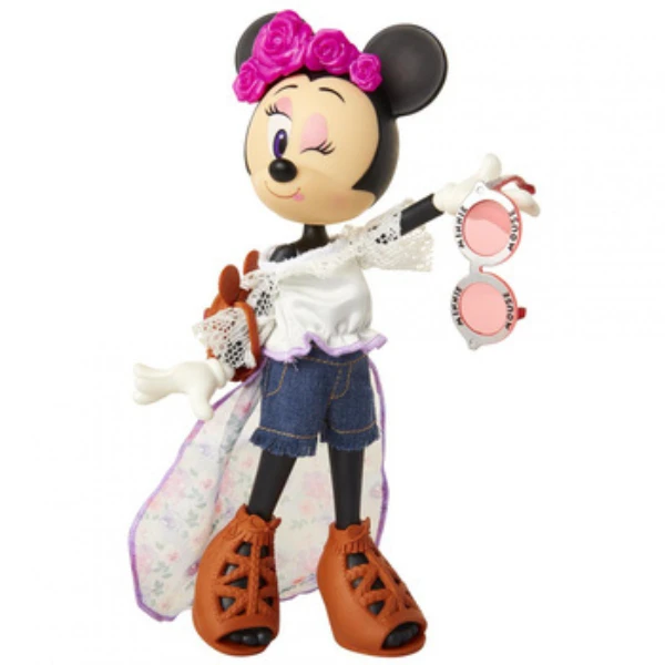 Кукла minnie mouse с повязкой с цветами 4