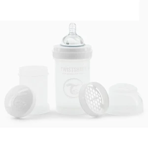 Biberon anti-colici, alb pastel, 330 ml, 0+ luni Thumbnail 2