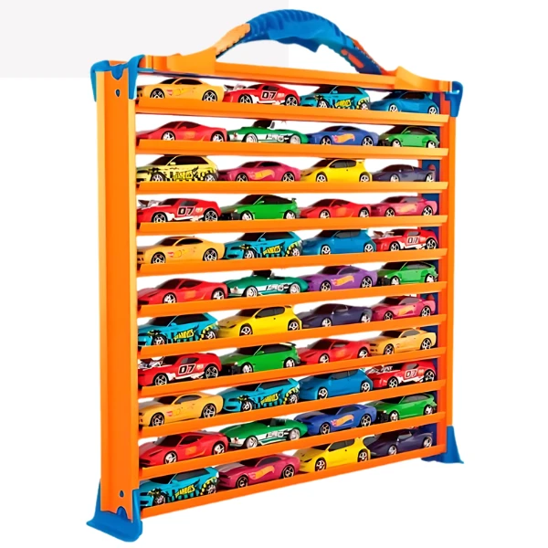 Портативный гараж-кейс для хранения 44 машинок hot wheels 7