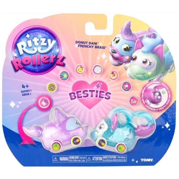 Набор фигурок ritzy rollerz "френчи и дани" 3