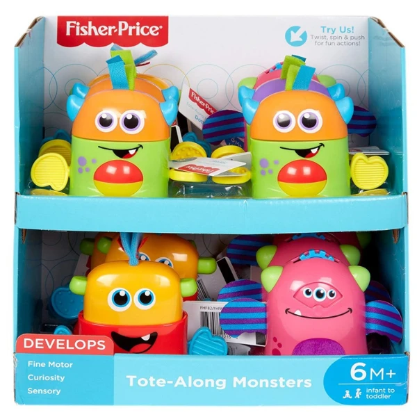 Fisher-price jucărie educativă "mini monstru vesel", 4 modele 3