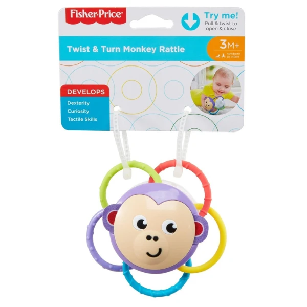 Fisher price  zornăitoare cu dentitie "animăluț", în asortiment 15