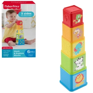 Fisher-price piramida „cuburi cu animale”