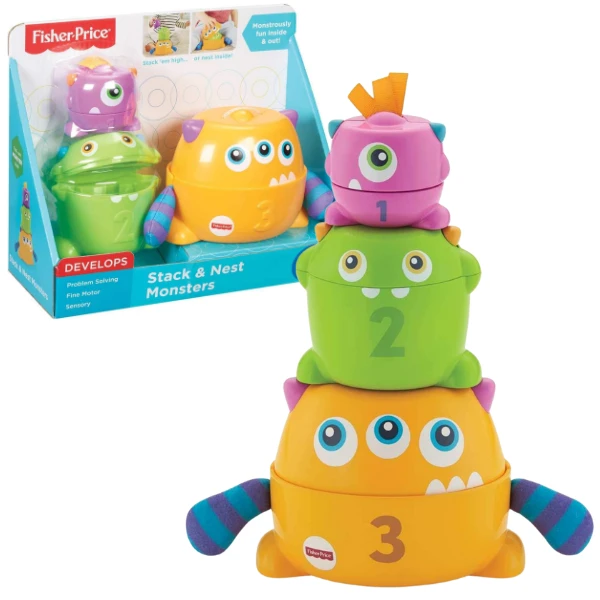 Piramida 2 in 1 "monstri" 2