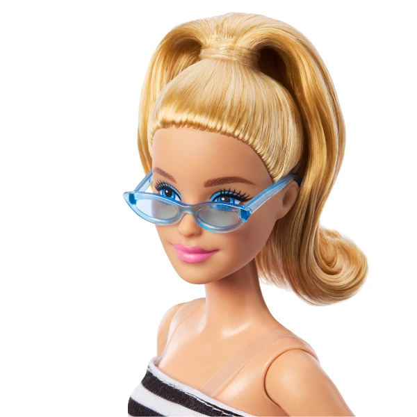 Кукла barbie "модница в полосатом топе и розовой юбке" 5