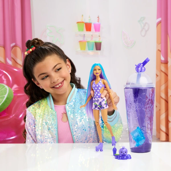Кукла barbie pop reveal "виноградный сок", серия сочные фрукты 6