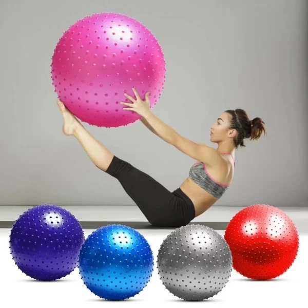 Minge fitness pentru gimnastică (masaj) d. 55 cm 2