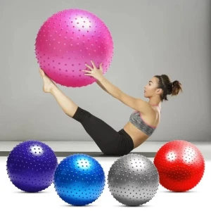 Minge fitness pentru gimnastică (masaj) d. 55 cm Thumbnail 2