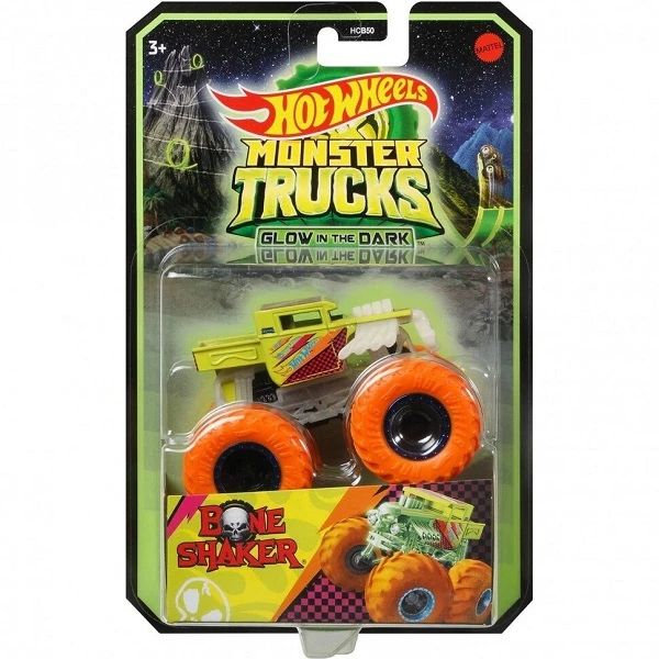 Hot wheels "monster trucks" базовая машинка-внедорожник (светящийся в темноте) (в асс.) 3