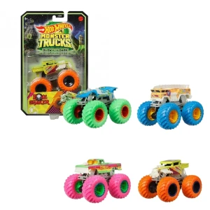 Hot wheels "monster trucks" базовая машинка-внедорожник (светящийся в темноте) (в асс.)
