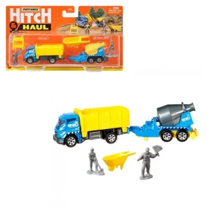 Hot wheels тематическая машинка с прицепом matchbox (в асс.)