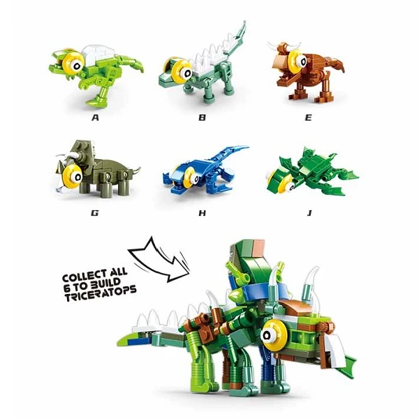 Constructor qbricks — egg dino (12 modele) 4