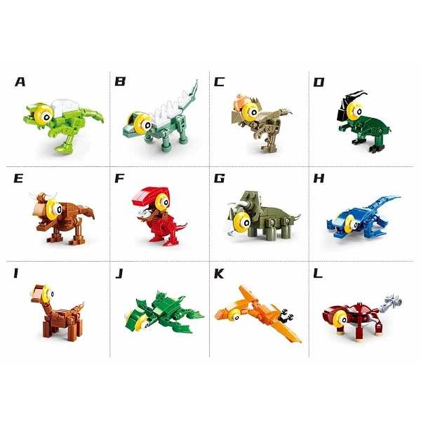 Constructor qbricks — egg dino (12 modele) 3