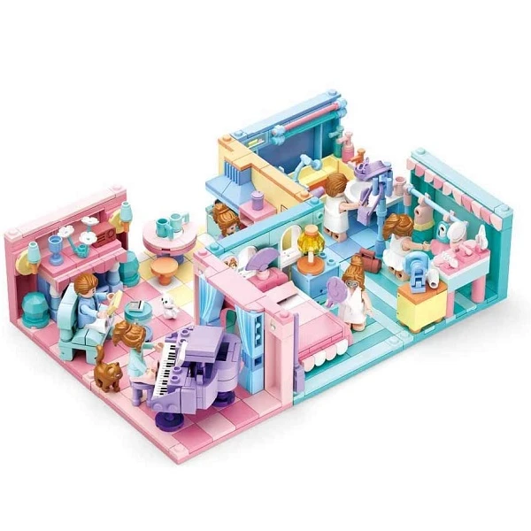 Set de construcție ''casa de vis'', 6 modele, de la 105 pînă la 116 elem. 3