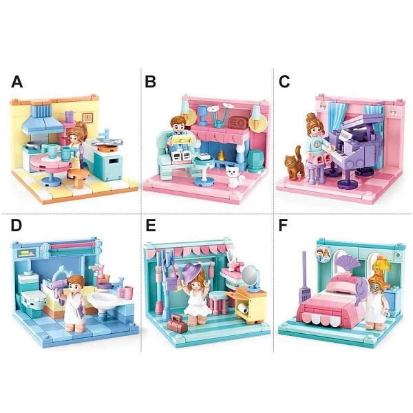 Set de construcție ''casa de vis'', 6 modele, de la 105 pînă la 116 elem. 5