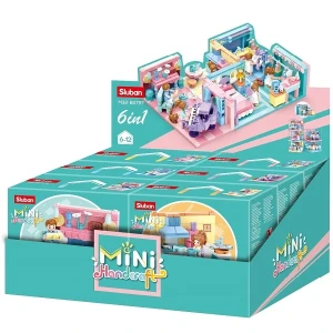 Set de construcție ''casa de vis'', 6 modele, de la 105 pînă la 116 elem. Thumbnail 1