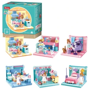 Set de construcție ''casa de vis'', 6 modele, de la 105 pînă la 116 elem. Thumbnail 2