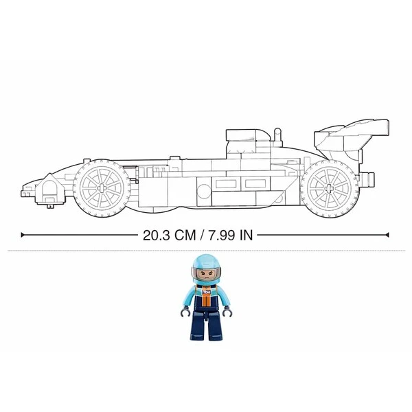 Set de construcție „mașină de curse 1:24”, 222 elem. 4