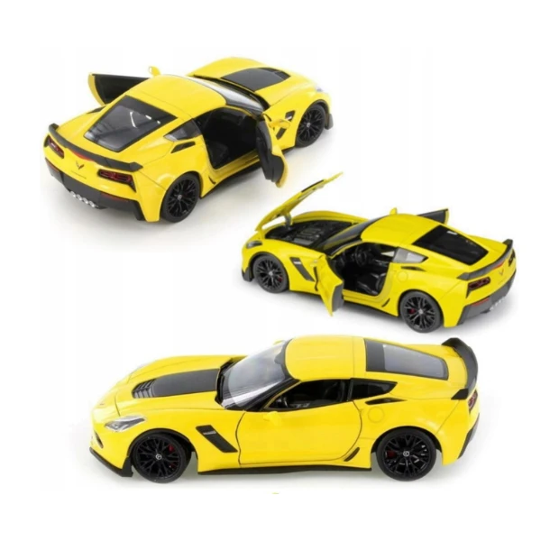 Коллекционный автомобиль chevrolet corevette 1:24 welly 9