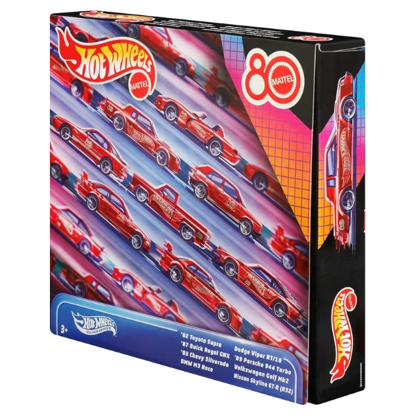 Hot wheels юбилейный набор "silver series", 8 машинок 1:64 3
