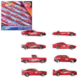 Hot Wheels Set aniversar „Silver Series”, 8 mașinuțe 1:64