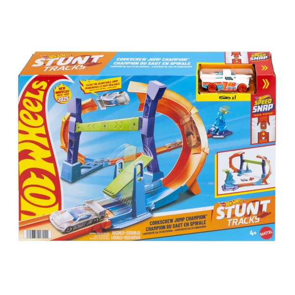 Игровой набор hot wheels "чемпионат по прыжкам с трамплина" 3