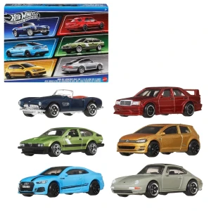 Набор из 6 машинок hot wheels "euro style", 1:64