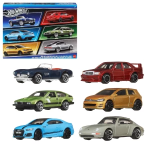 Set din 6 mașinuțe Hot Wheels &quot;Euro Style&quot;, 1:64