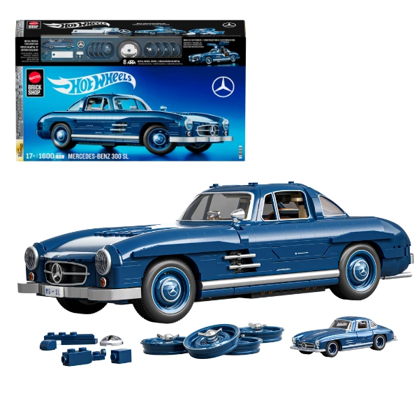 Set de construcție hot wheels – mercedes-benz 300 sl, scara 1:12 2