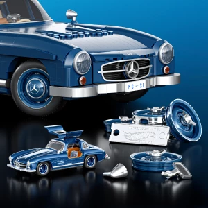 Set de construcție hot wheels – mercedes-benz 300 sl, scara 1:12 Thumbnail 6