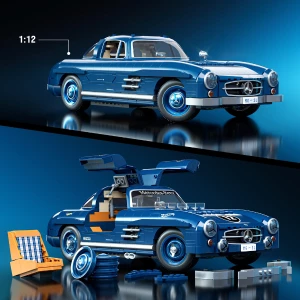Set de construcție hot wheels – mercedes-benz 300 sl, scara 1:12 Thumbnail 8