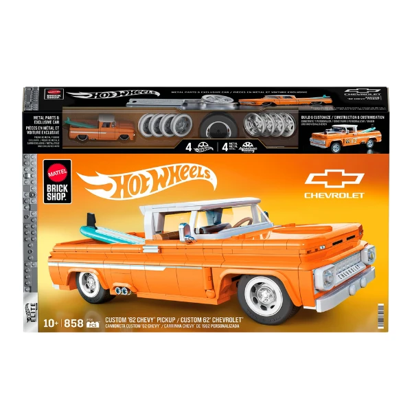 Конструктор hot wheels – pickup '62 chevy, масштаб 1:16 3