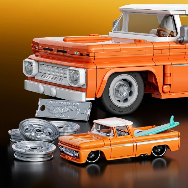 Конструктор hot wheels – pickup '62 chevy, масштаб 1:16 5