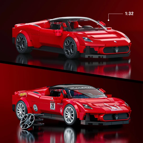 Конструктор hot wheels – maserati mc20, масштаб 1:32 7