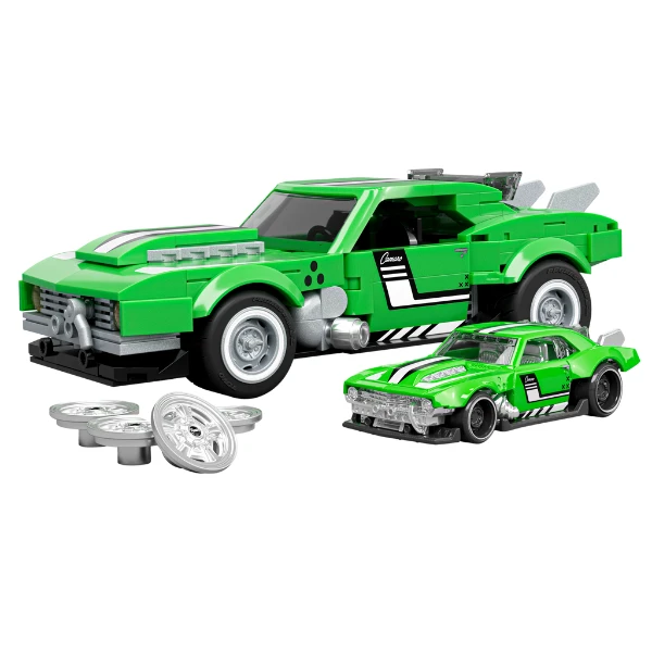 Конструктор hot wheels – custom '68 camaro, масштаб 1:32 2