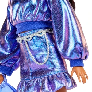Păpușa barbie "fashionistă rochie violetă lucioasă" Thumbnail 6