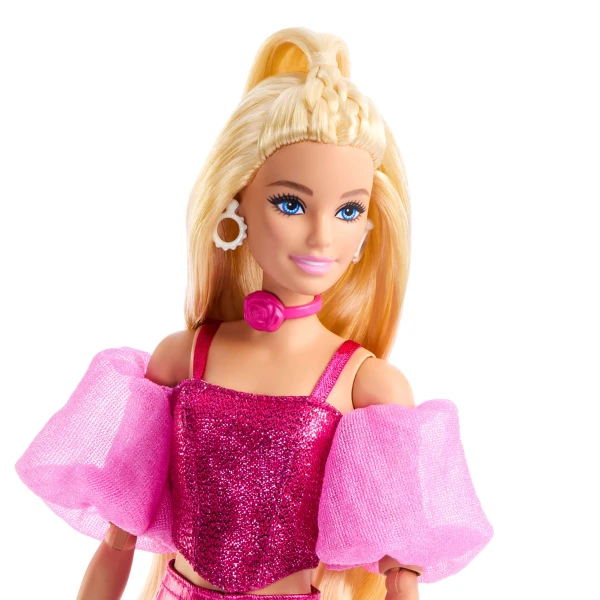 Păpușa barbie "fashionistă în costum roz lucios" 6