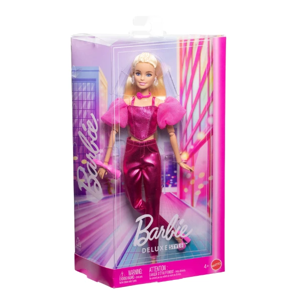 Păpușa barbie "fashionistă în costum roz lucios" 3