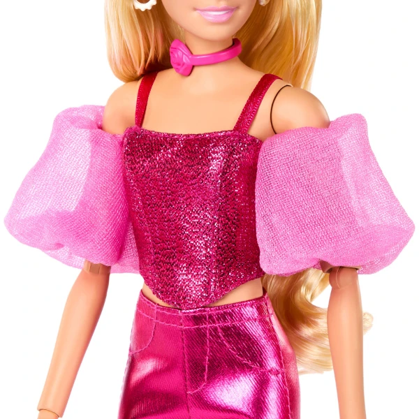 Păpușa barbie "fashionistă în costum roz lucios" 5