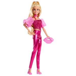 Păpușa barbie "fashionistă în costum roz lucios" Thumbnail 2