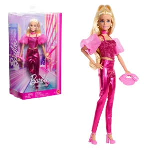 Păpușa barbie "fashionistă în costum roz lucios"