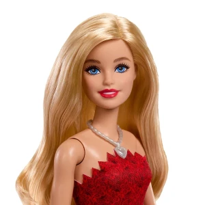 Păpușa barbie 80 de ani mattel, în rochie roșu rubin Thumbnail 5