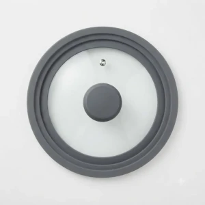 Capac din sticla cu silicon, gri 3in1 18/20/22cm (gt0592) Thumbnail 2
